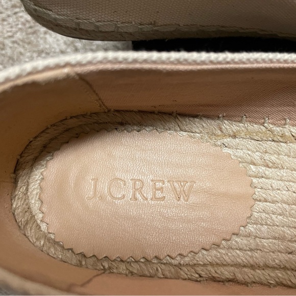 NEW JCREW Canvas espadrilles with embroidered fruits Sz 9Sundried Linen H9793. - Picture 7 of 9